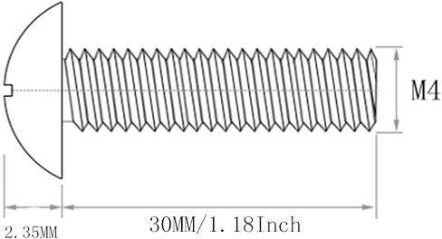 Metric M4x25 mm Knobs Screws Drawer Pull Handle Screws 304 Stainless Steel Phillips Machine Screws 50pcs in Saudi Arabia