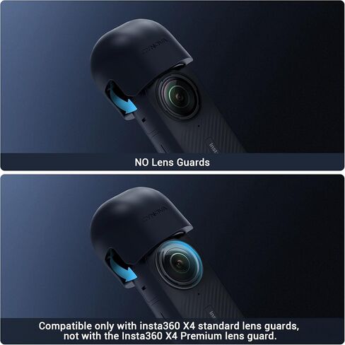 واقي عدسة CYNOVA Insta 360 X4 مع واقي شاشة Insta 360 X4 لملحقات Insta360 X4، غطاء عدسة Insta 360 X4 بتصميم سيليكون متين لملحقات Insta 360 X4 in Kuwait