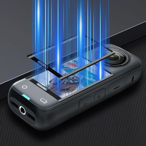 واقي عدسة CYNOVA Insta 360 X4 مع واقي شاشة Insta 360 X4 لملحقات Insta360 X4، غطاء عدسة Insta 360 X4 بتصميم سيليكون متين لملحقات Insta 360 X4 in Kuwait