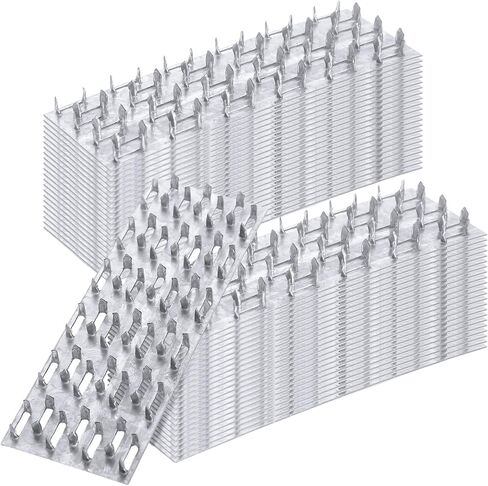 Yaocom 50 Pcs Pronged Truss Plate 2 x 6 Inch Roofing Nails Flat Mending Plates Galvanized Steel Repair Tie Roof Bracket Truss Connector with 20 Ga Thick 8 mm Nail Teeth for Wood Timber Roofing Stud in Saudi Arabia