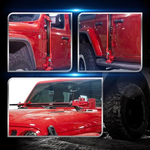 KSP Jack Mount Hood Hinge Door Hinge Bracket Anti-Theft mouting for 2007-2018 JK,2018+JL Offroad Black in Saudi Arabia