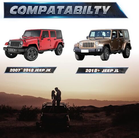 KSP Jack Mount Hood Hinge Door Hinge Bracket Anti-Theft mouting for 2007-2018 JK,2018+JL Offroad Black in Saudi Arabia