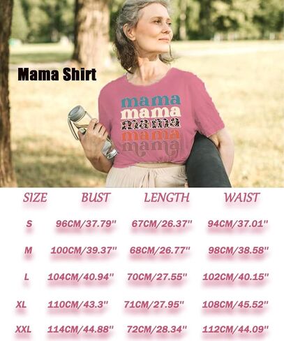 Mama Shirts for Women Cute Mama Letter Graphic Tee Shirts Summer Casual Short Sleeve Tops in Saudi Arabia