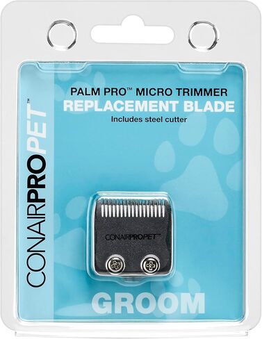 شفرة بديلة من الفولاذ والسيراميك من CONAIRPRO للكلاب والقطط Canine FX لأداة Palm Pro Micro Trimmer، 2.54 سم (PGRRB44R) in Kuwait