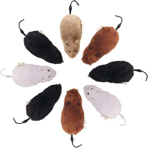 YOFOBU 8 عبوات من ماوس سباق الفئران ذات المظهر الواقعي لحفلة اللعب بالماوس in Kuwait