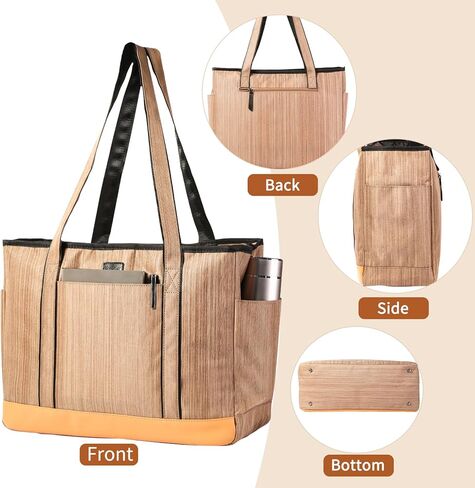 حقيبة كمبيوتر محمول من Monanller مقاس 15.6 بوصة ذات سعة كبيرة ومقاومة للماء وخفيفة الوزن ومحفظة للعمل والمكتب والسفر in Kuwait