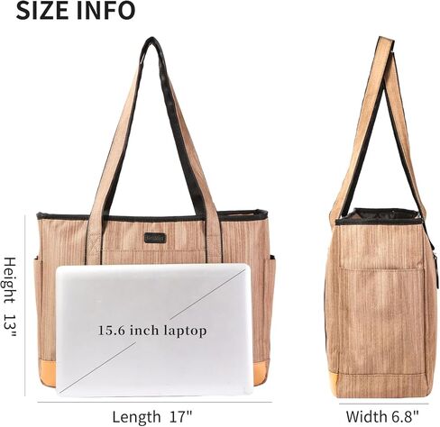 حقيبة كمبيوتر محمول من Monanller مقاس 15.6 بوصة ذات سعة كبيرة ومقاومة للماء وخفيفة الوزن ومحفظة للعمل والمكتب والسفر in Kuwait