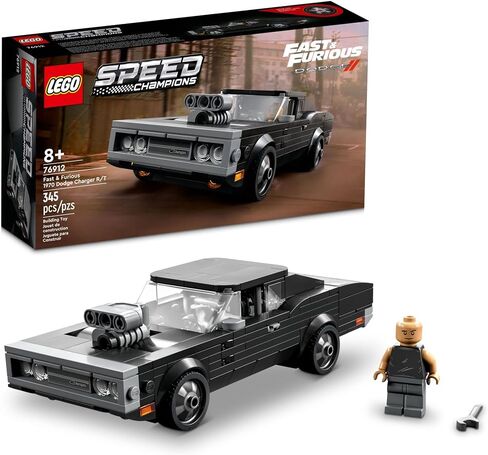 LEGO Speed Champions Fast & Furious 1970 Dodge Charger R/T 76912, Toy Muscle Car Model Kit for Kids, Collectible Set with Dominic Toretto Minifigure in Saudi Arabia