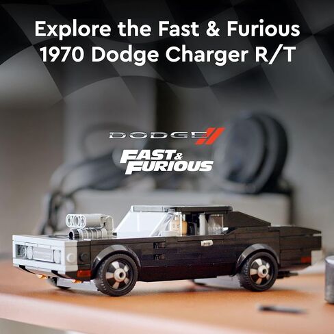 LEGO Speed Champions Fast & Furious 1970 Dodge Charger R/T 76912, Toy Muscle Car Model Kit for Kids, Collectible Set with Dominic Toretto Minifigure in Saudi Arabia