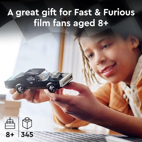 LEGO Speed Champions Fast & Furious 1970 Dodge Charger R/T 76912, Toy Muscle Car Model Kit for Kids, Collectible Set with Dominic Toretto Minifigure in Saudi Arabia