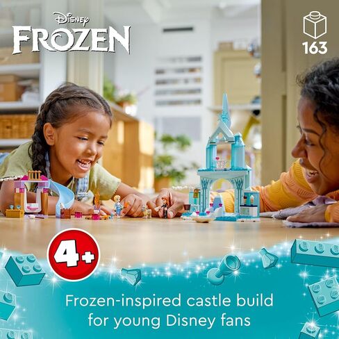 LEGO Disney Frozen Elsa’s Frozen Princess Castle Toy Set for Kids, Includes Elsa and Anna Mini-Doll Figures and 2 Animal Figures, Frozen Toy Makes a Great Birthday Gift for Kids Ages 4 Plus, 43238 in Saudi Arabia