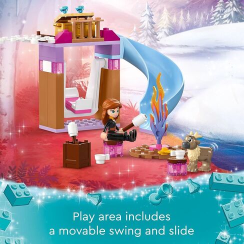 LEGO Disney Frozen Elsa’s Frozen Princess Castle Toy Set for Kids, Includes Elsa and Anna Mini-Doll Figures and 2 Animal Figures, Frozen Toy Makes a Great Birthday Gift for Kids Ages 4 Plus, 43238 in Saudi Arabia