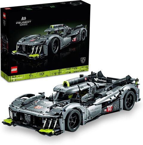 LEGO Technic Peugeot 9X8 24H Le Mans Hybrid Hypercar 42156 Collectible Race Car Building Kit for Adults and Teens, 1:10 Scale Racing Car Model, Gift for Motorsport Fans in Saudi Arabia