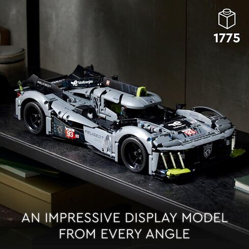 LEGO Technic Peugeot 9X8 24H Le Mans Hybrid Hypercar 42156 Collectible Race Car Building Kit for Adults and Teens, 1:10 Scale Racing Car Model, Gift for Motorsport Fans in Saudi Arabia
