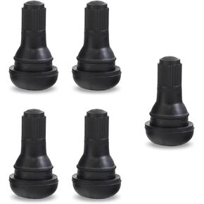 5 PCS Rubber Snap-In Tire Valve Stem, Durable TR412 Tubeless Valve Core Replacement, Universal Automotive Tire Valve Stem for Cars & Motorcycles in Kuwait