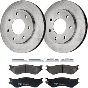 مجموعة قرص الفرامل المكافئة ومجموعة الوسادة الأمامية ذات العجلتين تناسب Ford F-250 / F-250 HD V8 (4.6L، 5.4L، 5.8L) in Saudi Arabia