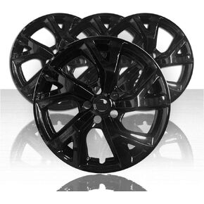 مجموعة من 4 أغلفة عجلات مقاس 18 بوصة لسيارة تشيفي اكوينوكس 2018-2021 - أسود لامع in Kuwait