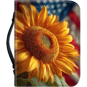 حافظة جلدية للكتاب المقدس للنساء مقاس 12.2 * 9.06 * 2.76، حقيبة حمل للكتاب المقدس مع فتحات للقلم ومستلزمات الكتاب المقدس للدراسة، زهور شجرة الكتاب in Kuwait