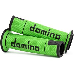 مقابض مقود الدراجة النارية من Domino A450 Road Race - متوسطة/ناعمة (أخضر/أسود) in Kuwait