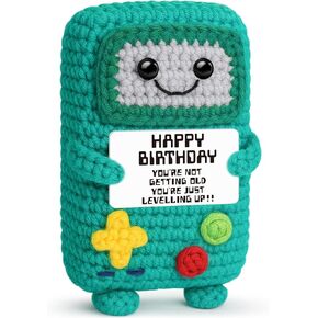 حياة الألعاب المزدحمة 2026 هدايا عيد ميلاد مضحكة لصديق، هدية عيد ميلاد سعيد للرجال الأب الصبي صديق العم الأخ، هدية الكروشيه اليدوية الإيجابية in Kuwait