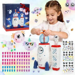 Zlshmoee 195PCS DIY Balloon Craft Kit for Kids – Space Magic Creative Balloon Toy Set with Pump, Stickers & Decorations, Fun Arts and Crafts Activity, Perfect Birthday & Holiday Gift for Boys & Girls in Kuwait
