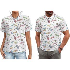 Matching Golf Shirts for Couples,Funny Golf Shirt for Men Women His and Hers Matching Outfits,Moisture-Wicking in Kuwait