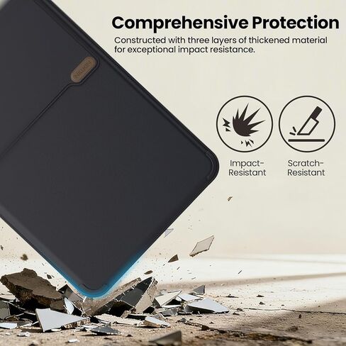 Nillkin Laptop Sleeve 16.2 inch, PU Leather Sleeve with 2 Mode Stand | Magnetic Carry Go Handle | for HP Dell ASUS MacBook 15, for Samsung Laptop 13-15.6 inch Bag Case (Black) | Built in Handle, Foldable Stand, Delicate Materials in Saudi Arabia