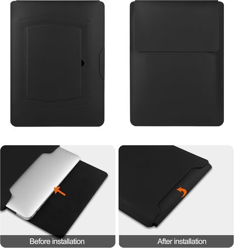 حافظة كمبيوتر محمول مقاس 17.3 بوصة لجهاز Essential 17/ TPN-I139_320M3AV(2023/2025)/Pavilion Envy 17، متوافقة مع حقيبة الكمبيوتر المحمول IdeaPad/LG Gram/ASUS/Dell/ROG Strix/Acer مقاس 17 بوصة - 17.3 بوصة، باللون الأسود in Kuwait