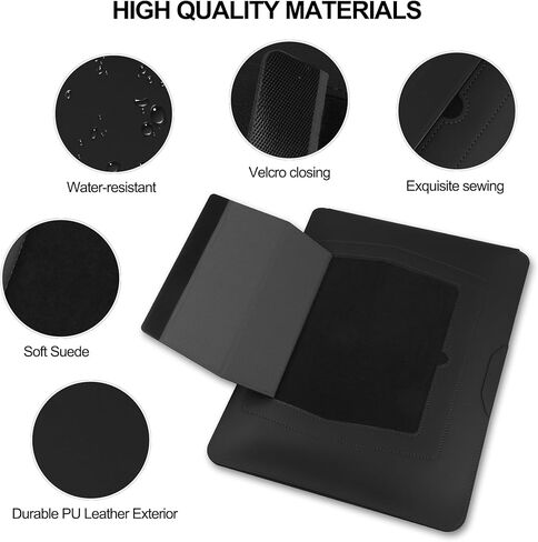 حافظة كمبيوتر محمول مقاس 17.3 بوصة لجهاز Essential 17/ TPN-I139_320M3AV(2023/2025)/Pavilion Envy 17، متوافقة مع حقيبة الكمبيوتر المحمول IdeaPad/LG Gram/ASUS/Dell/ROG Strix/Acer مقاس 17 بوصة - 17.3 بوصة، باللون الأسود in Kuwait