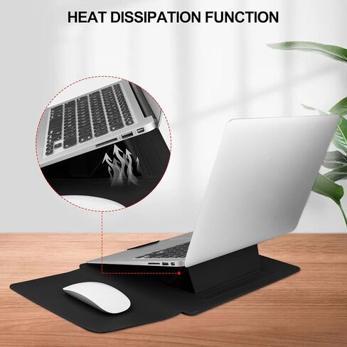 حافظة كمبيوتر محمول مقاس 17.3 بوصة لجهاز Essential 17/ TPN-I139_320M3AV(2023/2025)/Pavilion Envy 17، متوافقة مع حقيبة الكمبيوتر المحمول IdeaPad/LG Gram/ASUS/Dell/ROG Strix/Acer مقاس 17 بوصة - 17.3 بوصة، باللون الأسود in Kuwait