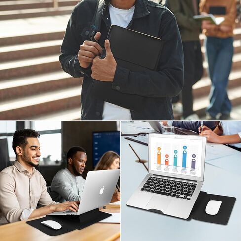 حافظة كمبيوتر محمول مقاس 17.3 بوصة لجهاز Essential 17/ TPN-I139_320M3AV(2023/2025)/Pavilion Envy 17، متوافقة مع حقيبة الكمبيوتر المحمول IdeaPad/LG Gram/ASUS/Dell/ROG Strix/Acer مقاس 17 بوصة - 17.3 بوصة، باللون الأسود in Kuwait