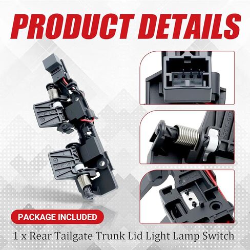 Rear Tailgate Trunk Lid Light Lamp Switch Compatible with Audi Q5 2018-2021, Q7 2016-2019, Audi SQ5 Q5 Sportback 2021-2024 Replace for 80C959121 80C959121A in Saudi Arabia