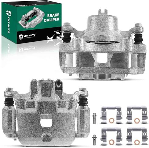 YHTAUTO Front Disc Brake Calipers with Bracket Replacement for Nissan Altima 2002-2006, Maxima 2002-2003 & Infiniti I35 2002-2004, Front Driver Passenger Caliper Set of 2 in Saudi Arabia