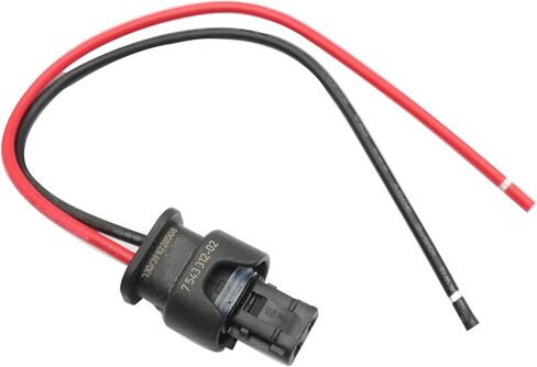 Fuel Injector Wiring Connector Pigtail Plug Socket 7543312-02 8J0973202 8J0-973-202 872-857-561 Compatible with BMW VW Audi Porsche in Saudi Arabia