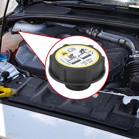 Coolant Expansion Tank Radiator Cap for Ford Focus 2012-2017 Radiator Tank Cap for Mazda 3 2004-2013 Replacement 3M5H-8100-AD 1Pcs Black in Saudi Arabia