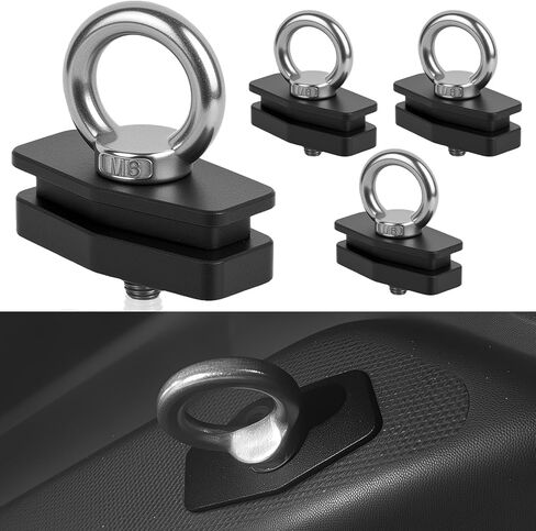 Aluminum ATV UTV Tie Down Anchor Kit Compatible with L-inQ System, Fits Maverick X3, Maverick R, Commander & Defender, Heavy-Duty for Defender Bed Anchor CNC Machined Tool-Free Quick Mount 4pcs in Saudi Arabia