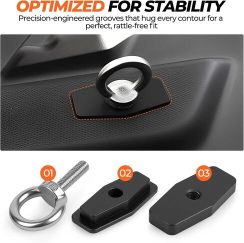 Aluminum ATV UTV Tie Down Anchor Kit Compatible with L-inQ System, Fits Maverick X3, Maverick R, Commander & Defender, Heavy-Duty for Defender Bed Anchor CNC Machined Tool-Free Quick Mount 4pcs in Saudi Arabia