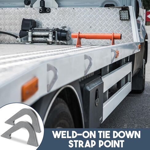 4 Pack Weld-on Tie Down Strap Point, Tie Down Strap Steel, Stainless Steel, 1/4" Thick in Kuwait