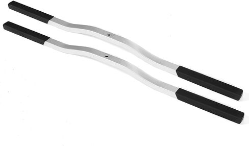 Universal Trailer Ski Bar Snowmobile Tie Down Pair Aluminum Bars Black & Silvery Oxidation in Saudi Arabia