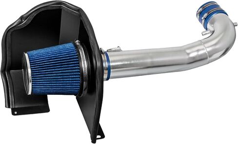 2014-2020 Cold Air Intake System with Heat Shield Kit + Filter Combo BLUE Compatible For Silverado Sierra Suburban Tahoe Yukon Denali Escalade 5.3L/6.2L V8 in Saudi Arabia