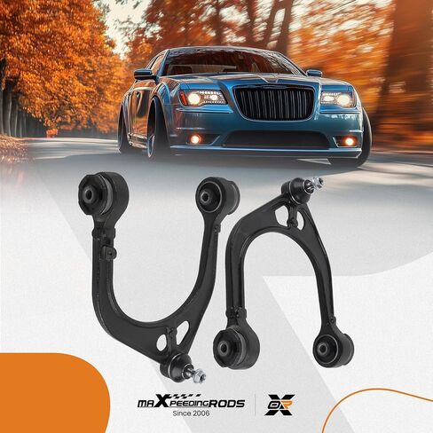 maxpeedingrods 2 قطعة ذراع التحكم العلوي الأمامي مع وصلة كروية لشاحن دودج 2006-2023 تشالنجر 2008-2023 ماغنوم 2005-2008 كرايسلر 300 2005-2023، 620177 K620178 مجموعة ذراع التحكم في التعليق in Saudi Arabia