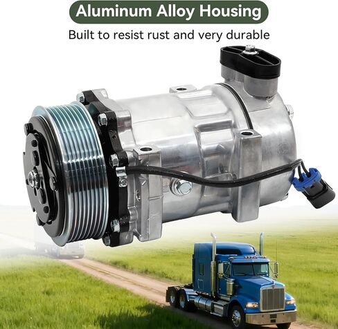 ضاغط تيار متردد مع قابض متوافق مع Kenworth C500 K270 K370 T170 T270 T370 T400 W900 Peterbilt 320 379 385 in Saudi Arabia