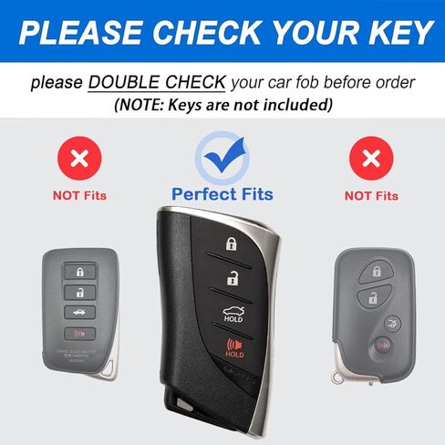 Key Fob Cover for Lexus with Key Chain, Upper Leather + Soft TPU Key Cover Case Shell for ES350 ES300h UX200 RX350 RX450h NX300h GX460 TX550 LX600 LS500 LC500h, 4 Buttons (Rose Gold) in Saudi Arabia