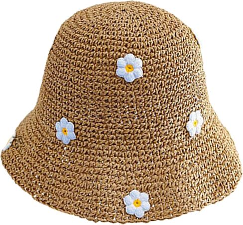Lovely Straw Hat with Floral Design Offer Great Sun Coverage for Casual City Walks and More in Saudi Arabia