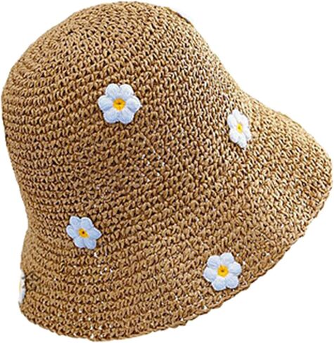 Lovely Straw Hat with Floral Design Offer Great Sun Coverage for Casual City Walks and More in Saudi Arabia