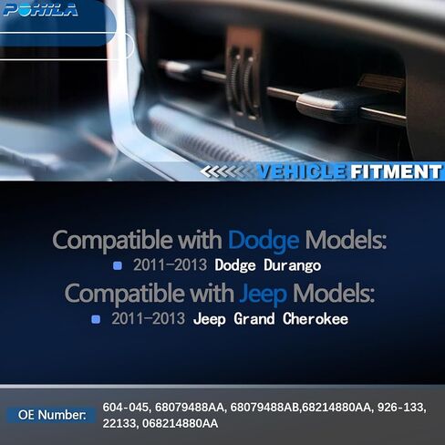 HVAC Heater Blend Door Actuator with Gear Compatible with 2011 2012 2013 Jeep Grand Cherokee Dodge Durango Replaces 68079488AA 68079488AB 604-045 in Kuwait