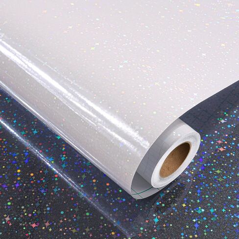 ورق تغليف ثلاثي الأبعاد من Decotalk Star مقاوم للماء مقاس 17.7 × 120 بوصة، أوراق تغليف ذاتية اللصق، ورق تغليف فيلم، ورقة تغليف لاصقة، ورق تغليف لامع من الفينيل in Kuwait