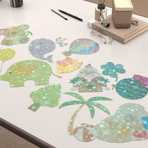 ورق تغليف ثلاثي الأبعاد من Decotalk Star مقاوم للماء مقاس 17.7 × 120 بوصة، أوراق تغليف ذاتية اللصق، ورق تغليف فيلم، ورقة تغليف لاصقة، ورق تغليف لامع من الفينيل in Kuwait