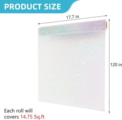 ورق تغليف ثلاثي الأبعاد من Decotalk Star مقاوم للماء مقاس 17.7 × 120 بوصة، أوراق تغليف ذاتية اللصق، ورق تغليف فيلم، ورقة تغليف لاصقة، ورق تغليف لامع من الفينيل in Kuwait
