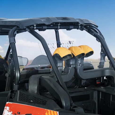 KEMIMOTO 2014-23 XP 1000 Clear Windshield with Vented Window Compatible with 2014-2023 RZR XP 1000/ RZR XP4 1000, 1/5" Thick Polycarbonate Anti-UV Back Windshield Ventilated Window Accessories in Saudi Arabia